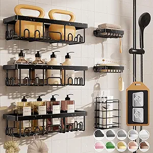 Rustproof & Waterproof Shower Caddy 6-Pack - Image 1