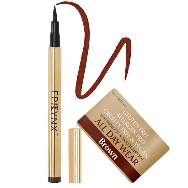 Waterproof Eyeliner for Sensitive Eyes (Brown)